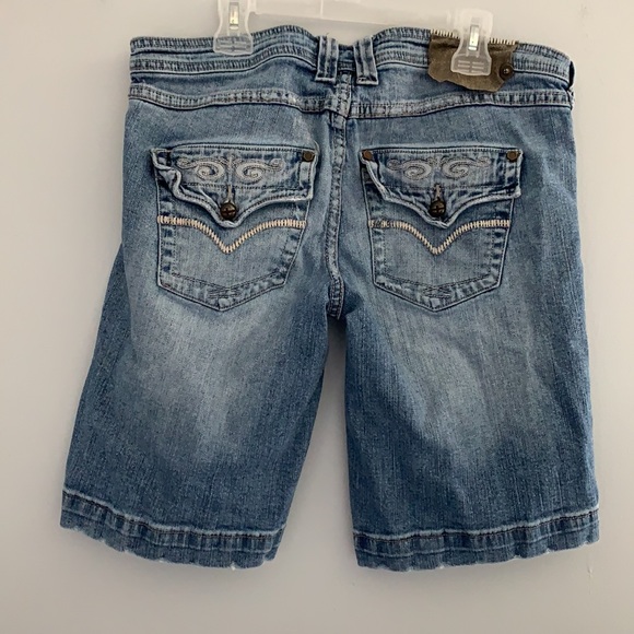 Industrial Cotton Jean Shorts - Picture 2 of 3